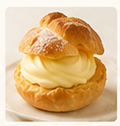 Choux Cream / Shu Cream (シュークリーム) at Custard Nakamura, Japanese bakery Bangkok