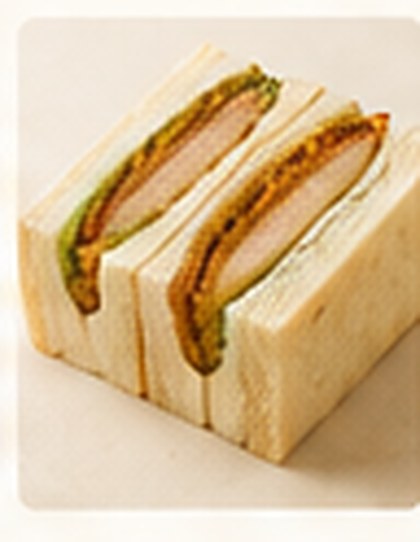Menchi Katsu Sando (メンチカツサンド) at Custard Nakamura, Japanese bakery Bangkok