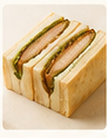 Pork Katsu Sandwich (ポークカツサンド) at Custard Nakamura, Japanese bakery Bangkok